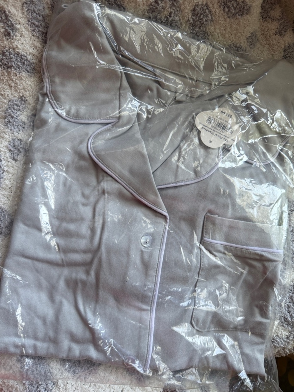 Women’s Classic Notch Collar Pajama Set - Light Lavender